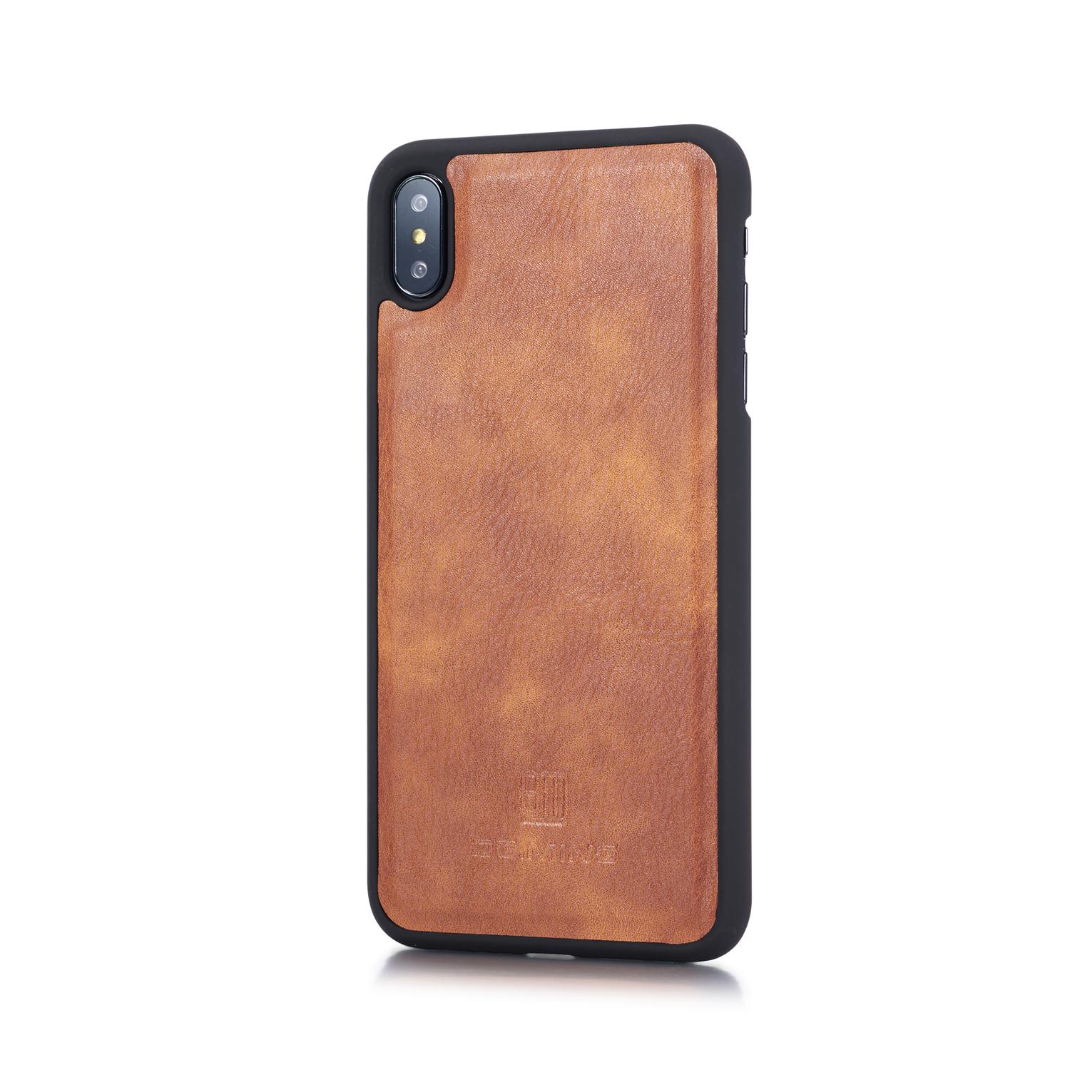 iPhone X/XS Pungetui med aftageligt cover, Cognac