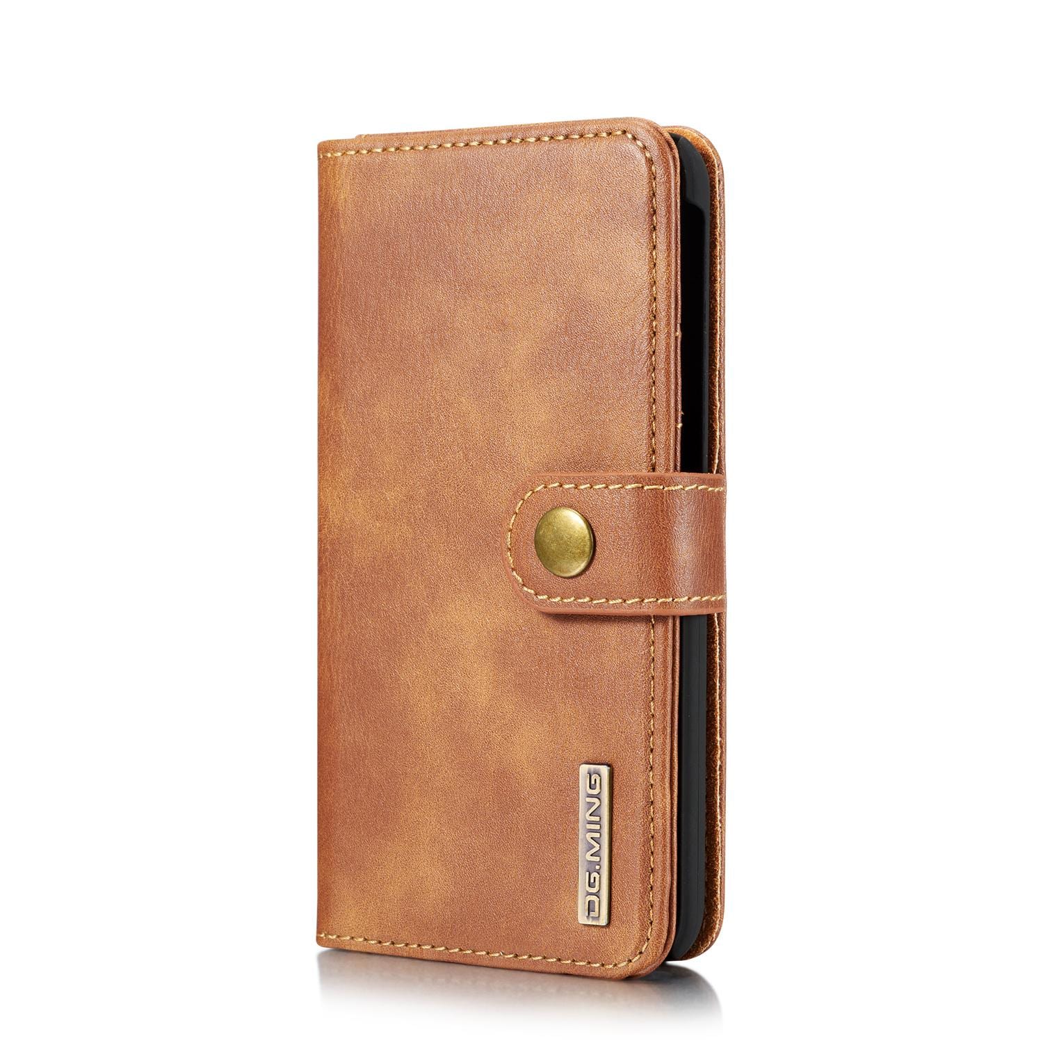 Samsung Galaxy A40 Pungetui med aftageligt cover, Cognac