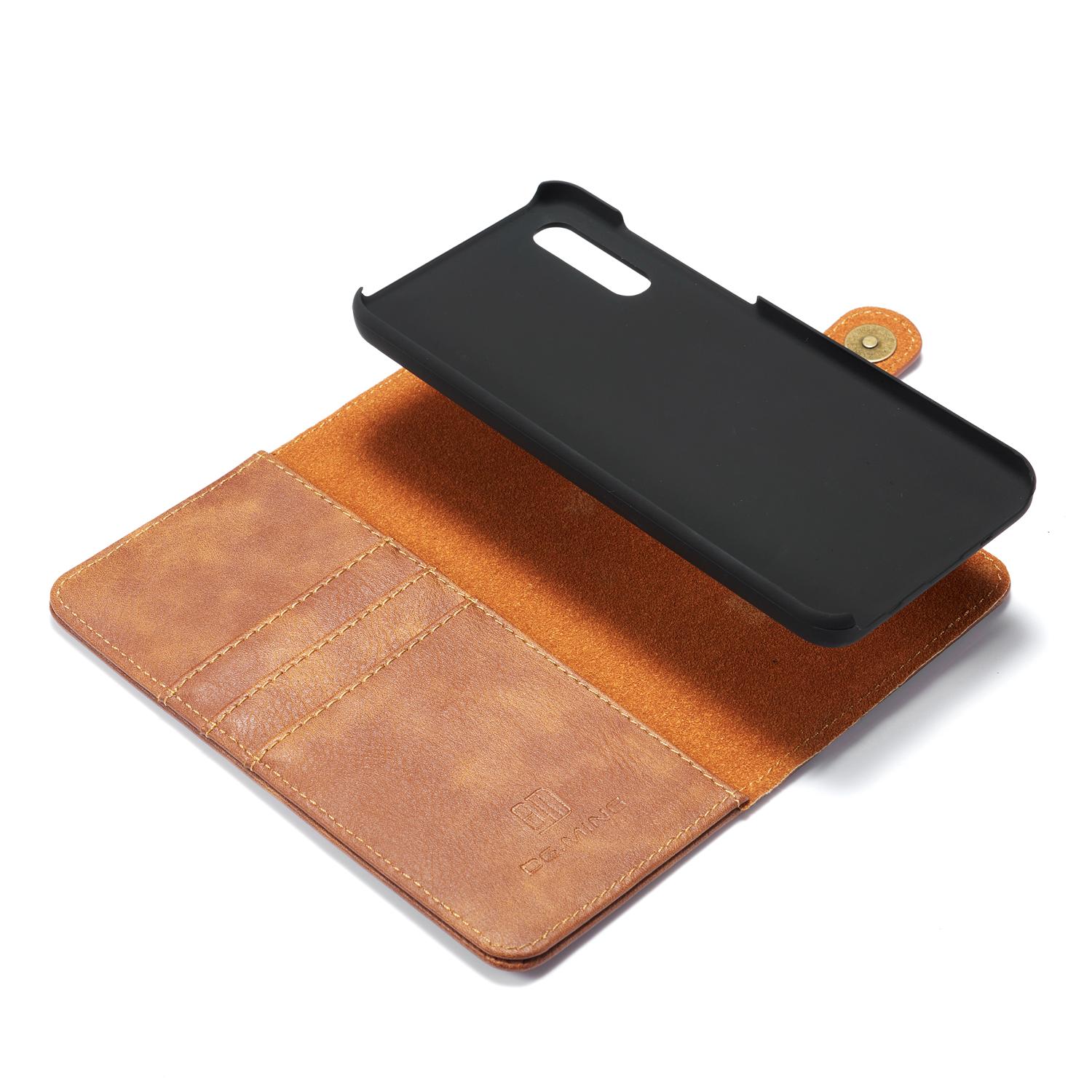 Samsung Galaxy A50 Pungetui med aftageligt cover, Cognac