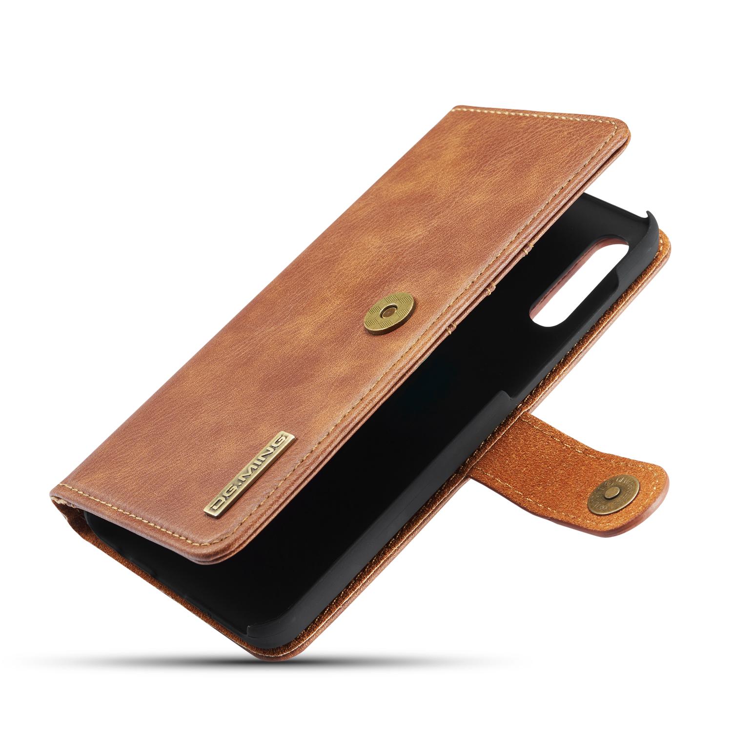 Samsung Galaxy A50 Pungetui med aftageligt cover, Cognac