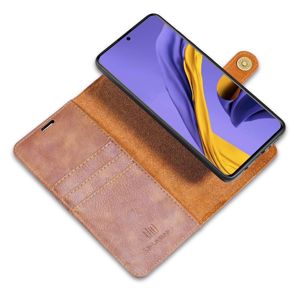 Samsung Galaxy A51 Pungetui med aftageligt cover, Cognac
