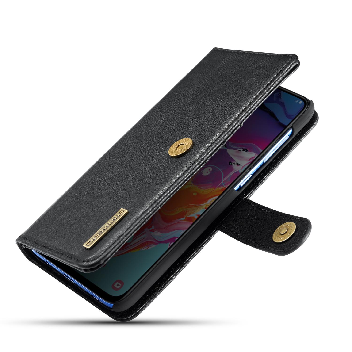 Samsung Galaxy A70 Pungetui med aftageligt cover, Black