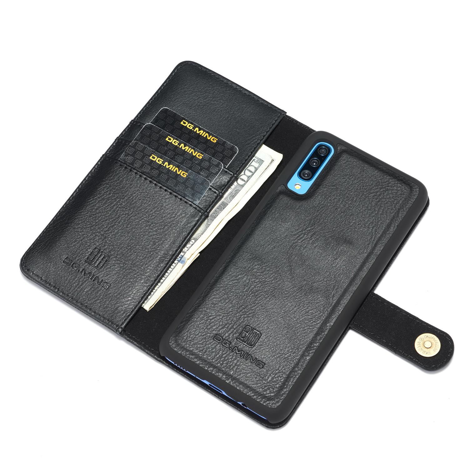 Samsung Galaxy A70 Pungetui med aftageligt cover, Black