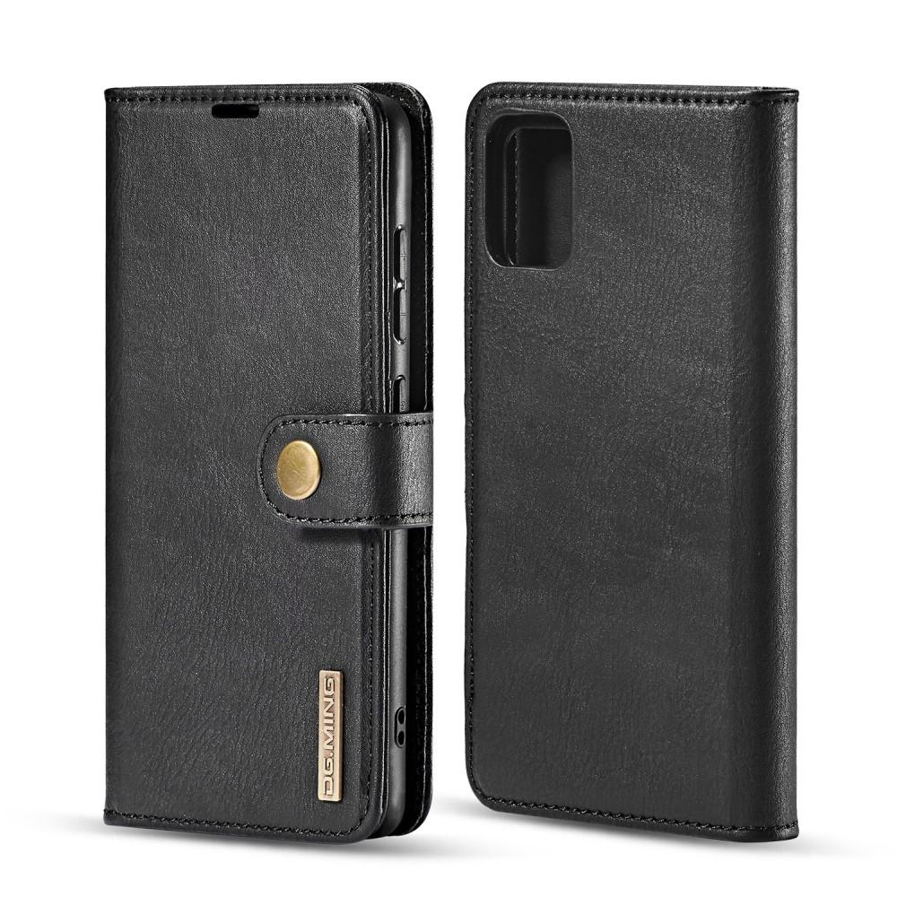 Samsung Galaxy A71 Pungetui med aftageligt cover, Black