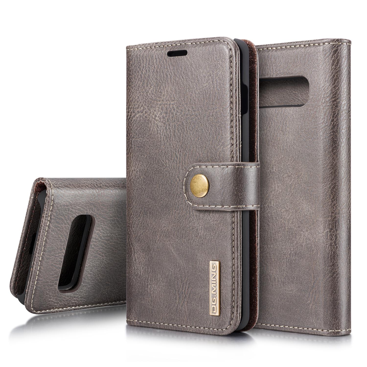 Samsung Galaxy S10 Pungetui med aftageligt cover, Brown