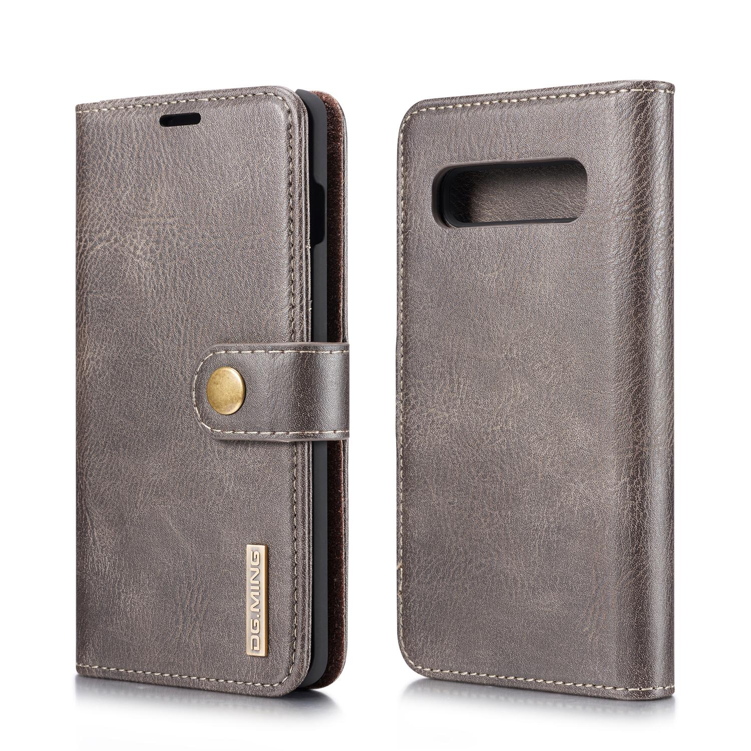 Samsung Galaxy S10 Pungetui med aftageligt cover, Brown