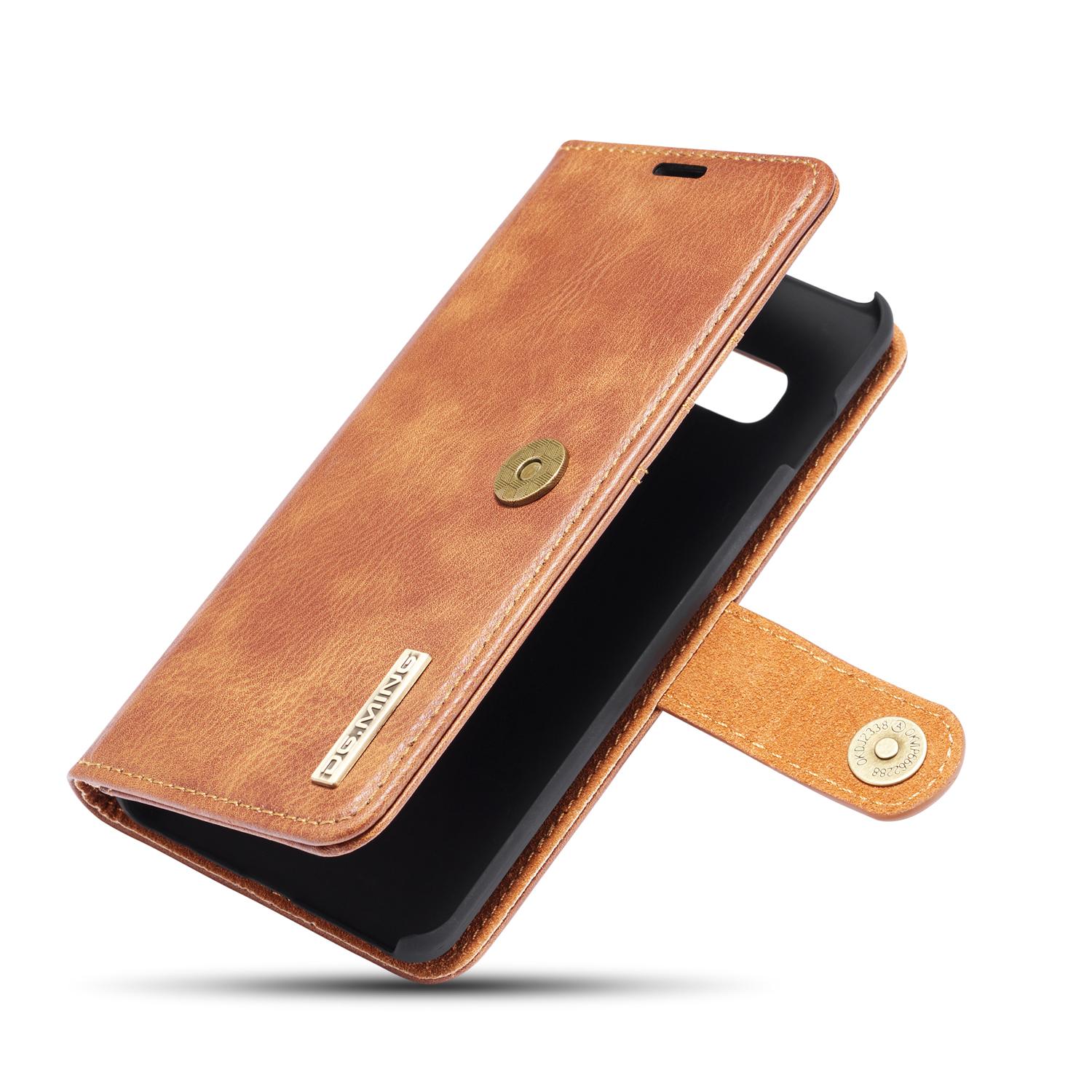 Samsung Galaxy S10 Pungetui med aftageligt cover, Cognac