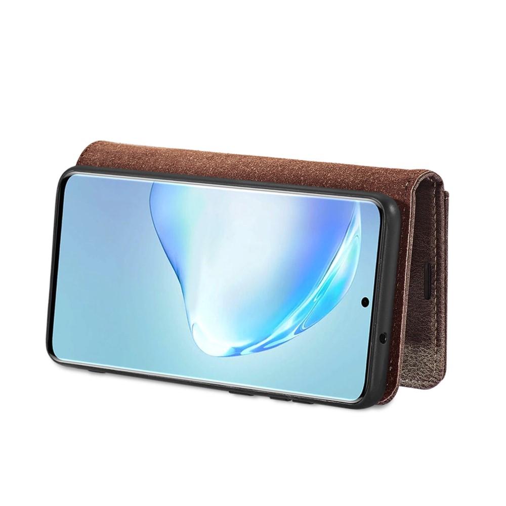 Samsung Galaxy S20 Pungetui med aftageligt cover, Brown