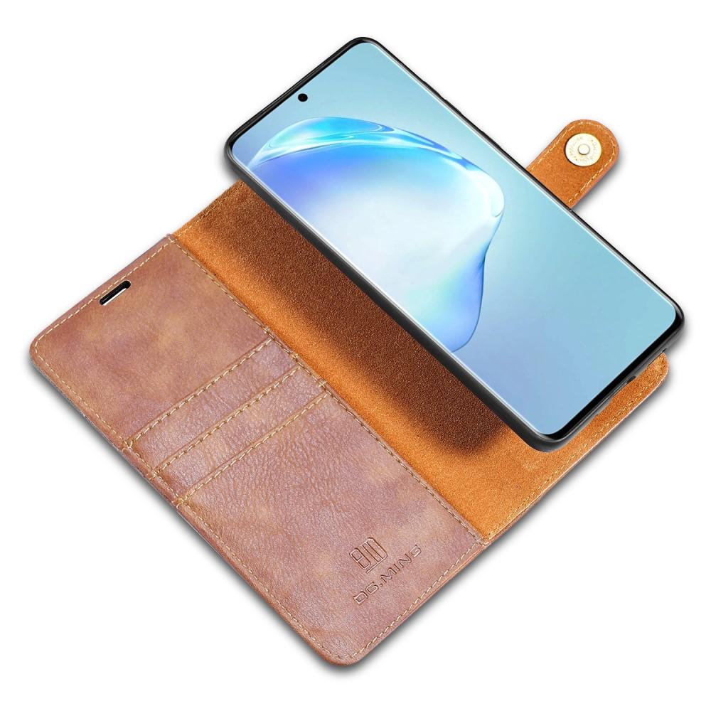 Samsung Galaxy S20 Pungetui med aftageligt cover, Cognac