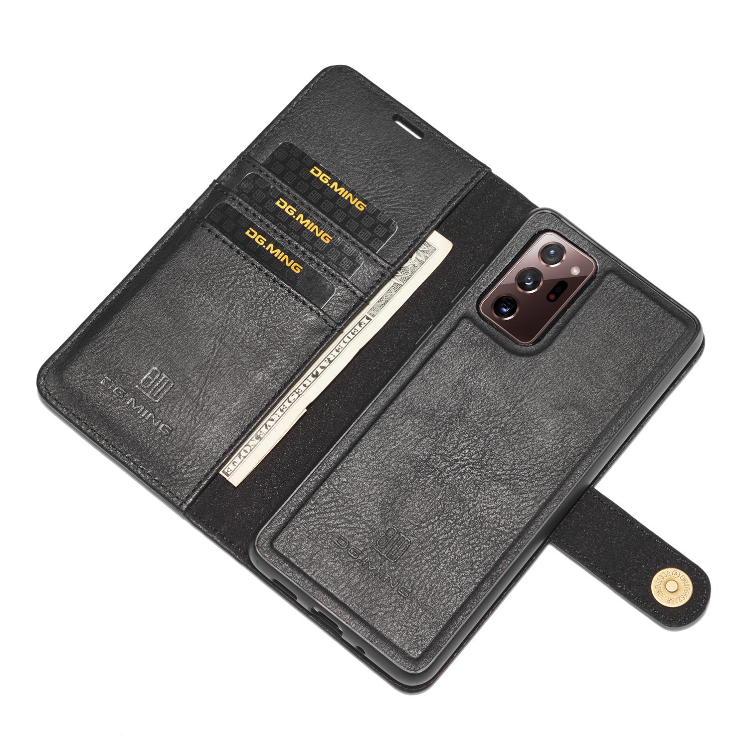 Samsung Galaxy Note 20 Ultra Pungetui med aftageligt cover, Black