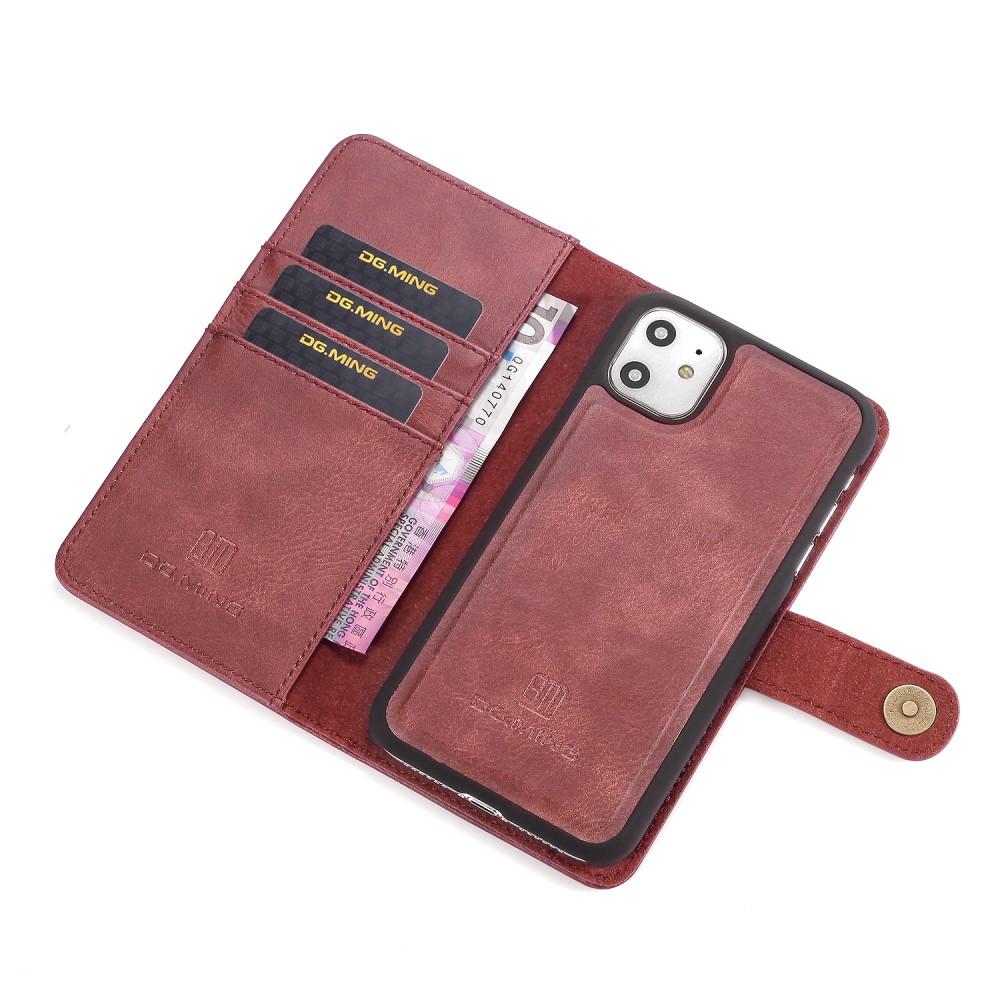 iPhone 11 Pungetui med aftageligt cover, Red