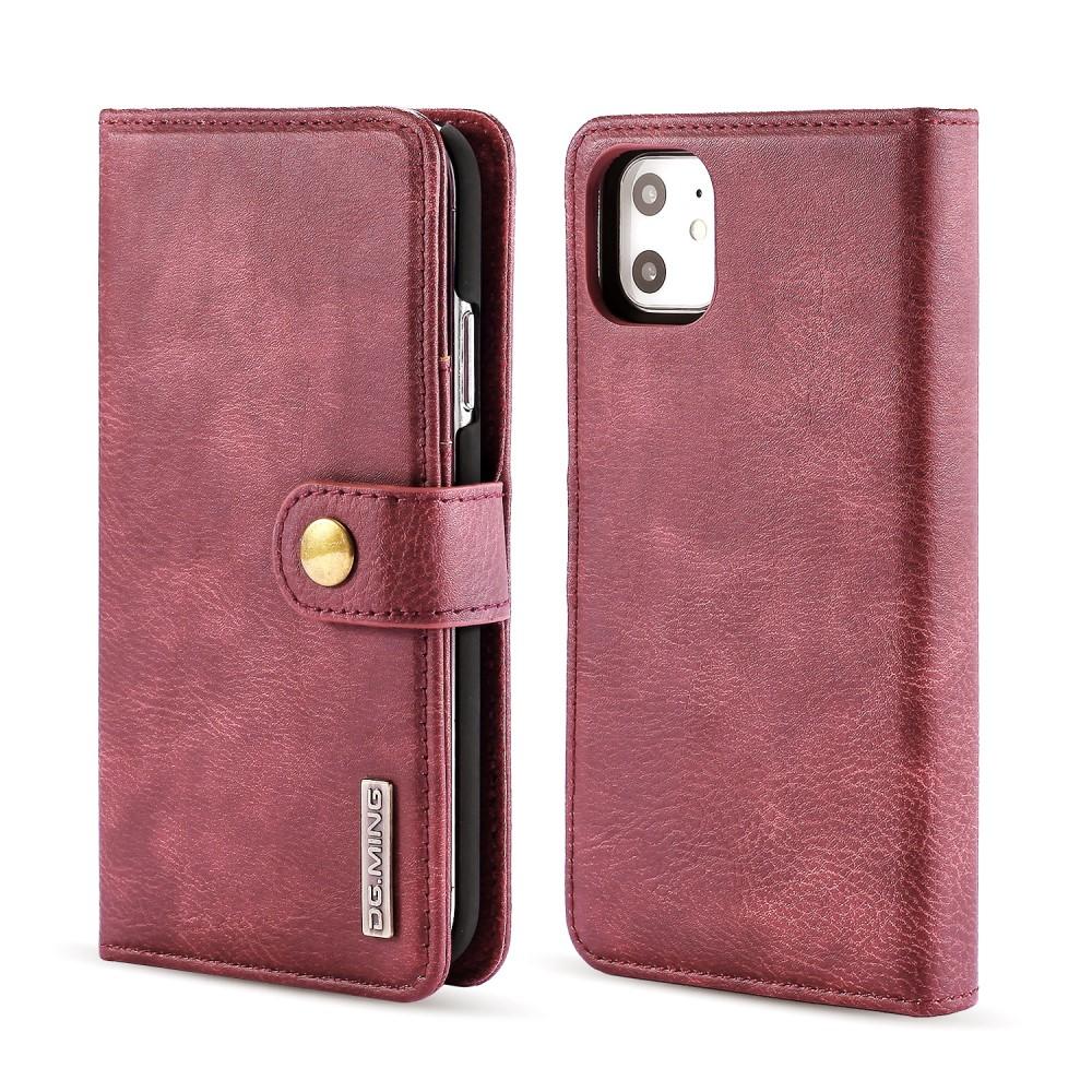 iPhone 11 Pungetui med aftageligt cover, Red