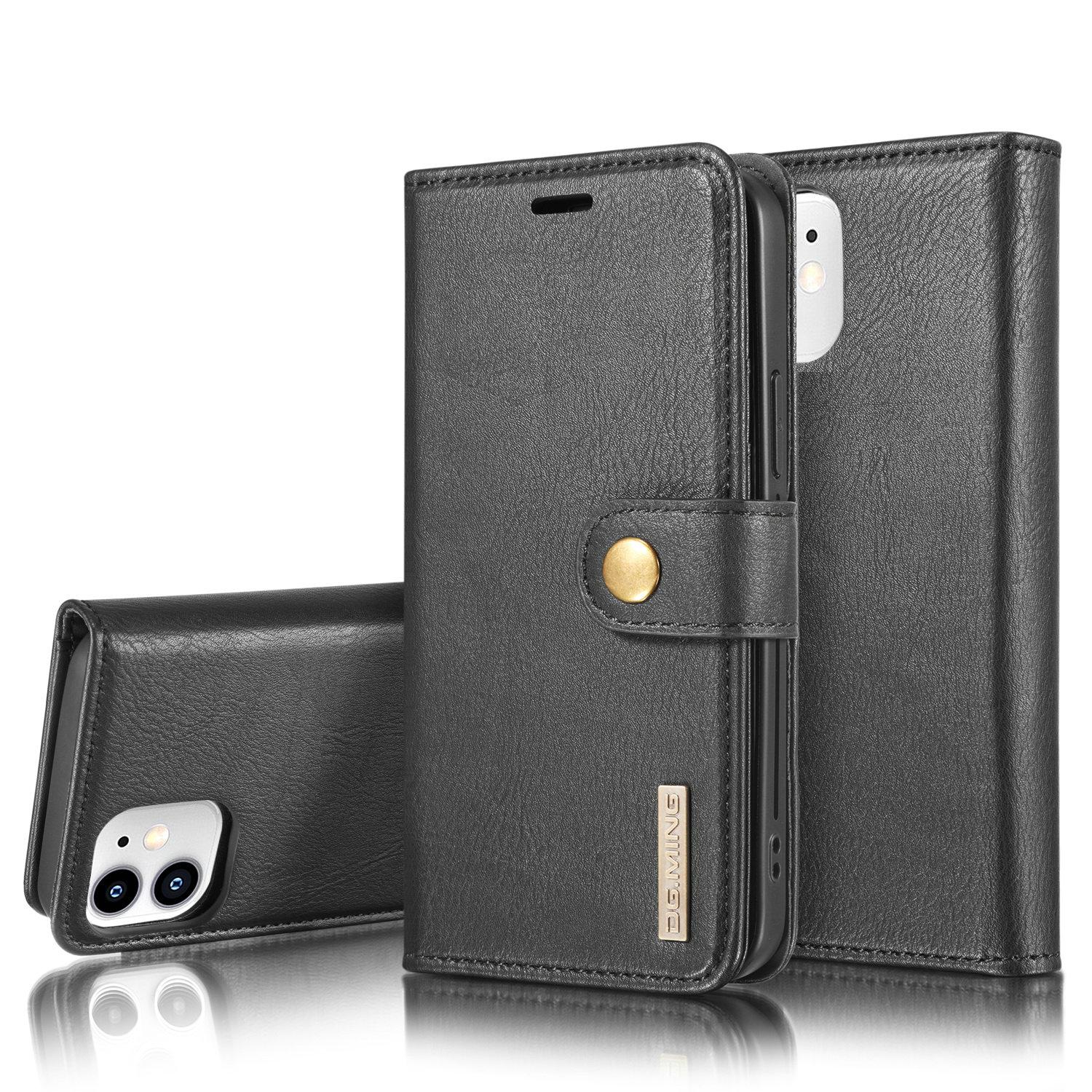 iPhone 12 Mini Pungetui med aftageligt cover, Black