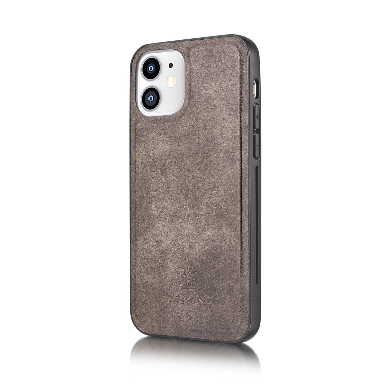iPhone 12 Mini Pungetui med aftageligt cover, Brown