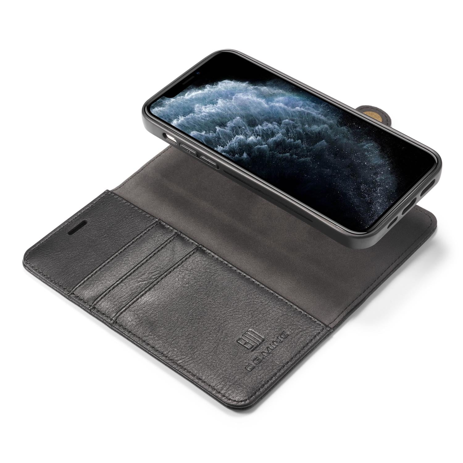 iPhone 12/iPhone 12 Pro Pungetui med aftageligt cover, Black