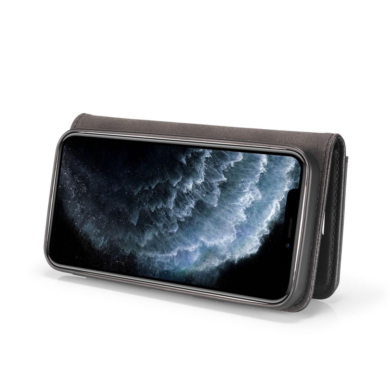 iPhone 12/iPhone 12 Pro Pungetui med aftageligt cover, Black