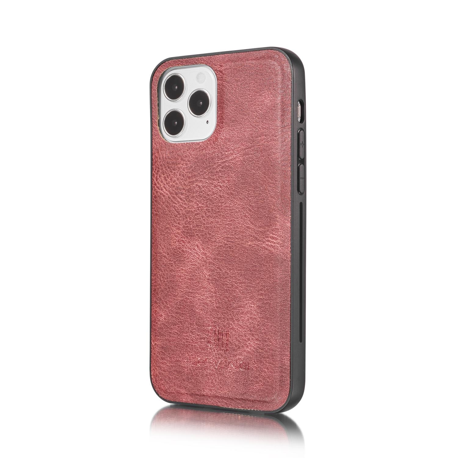 iPhone 12/iPhone 12 Pro Pungetui med aftageligt cover, Red