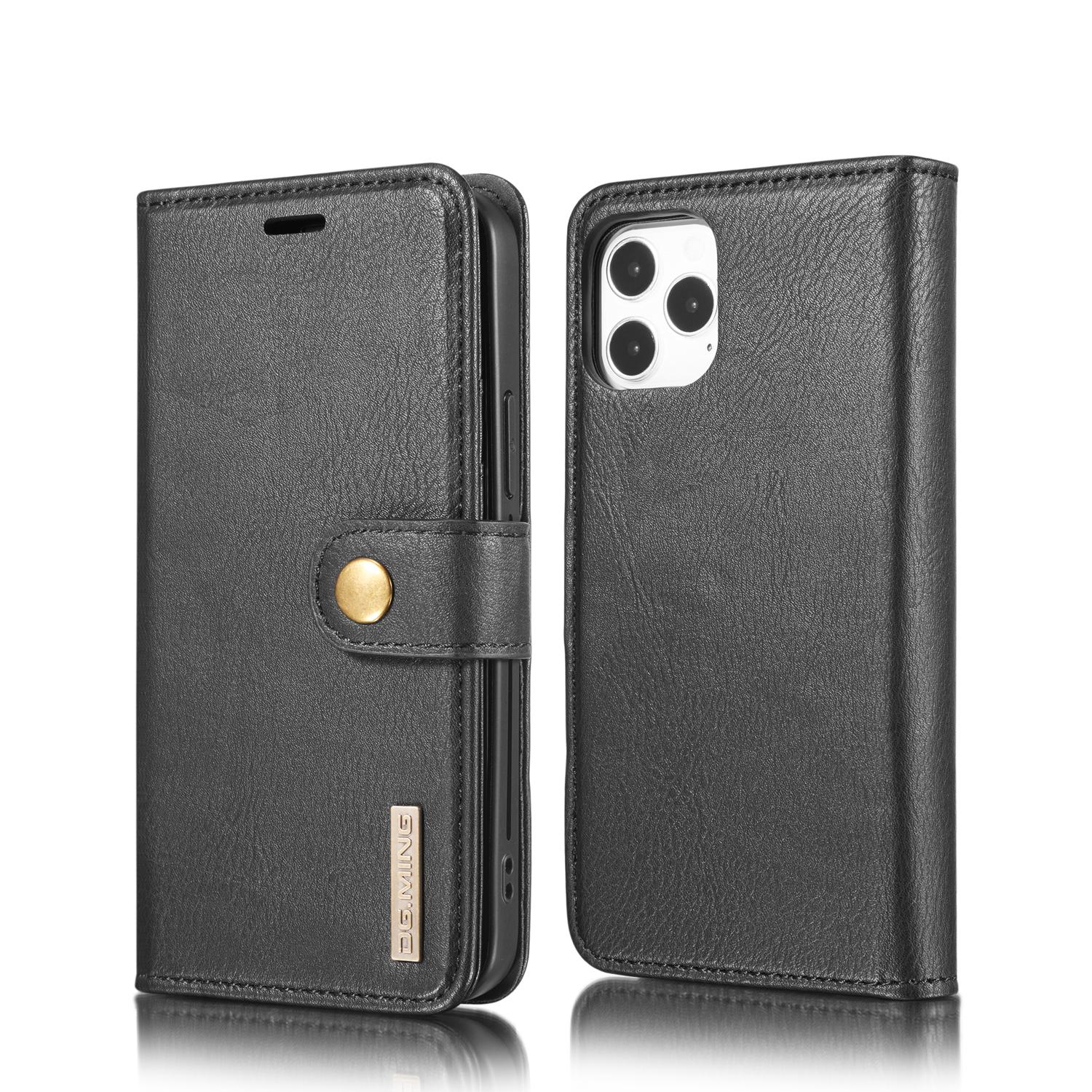 iPhone 12 Pro Max Pungetui med aftageligt cover, Black