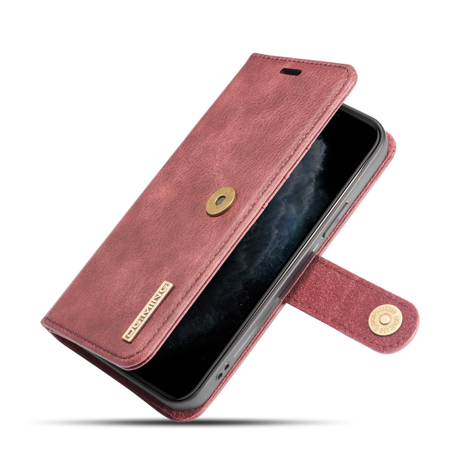 iPhone 12 Pro Max Pungetui med aftageligt cover, Red