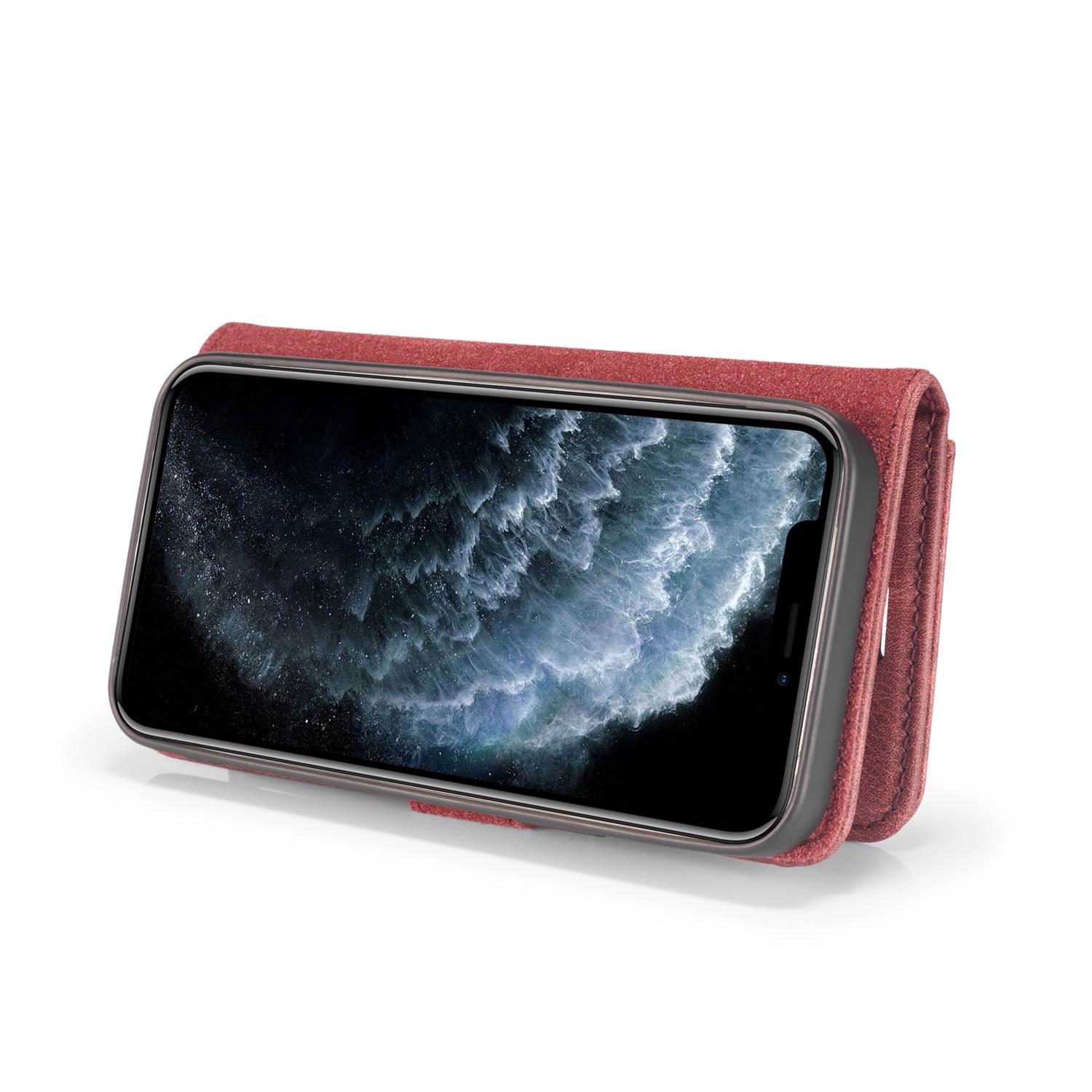iPhone 12 Pro Max Pungetui med aftageligt cover, Red