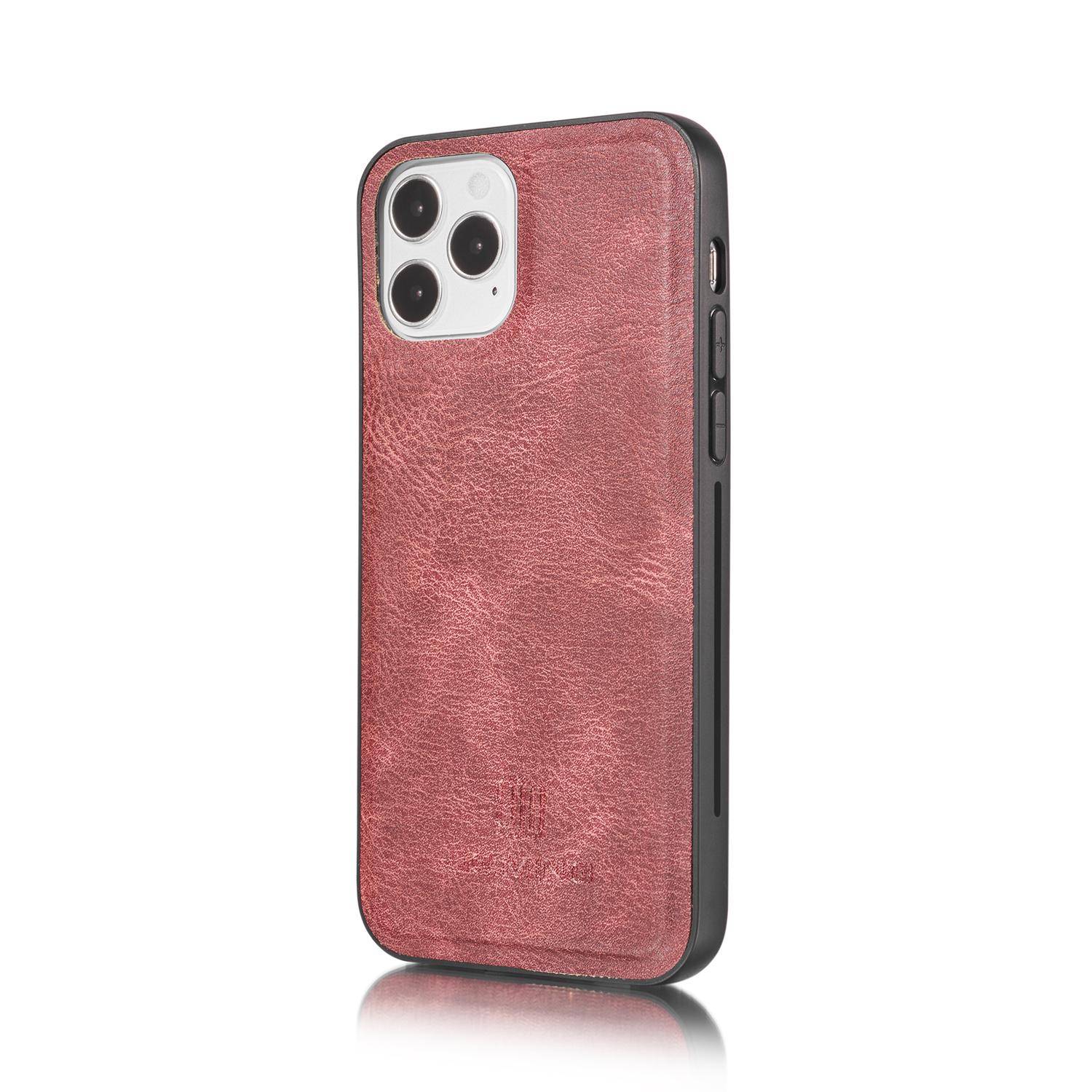 iPhone 12 Pro Max Pungetui med aftageligt cover, Red
