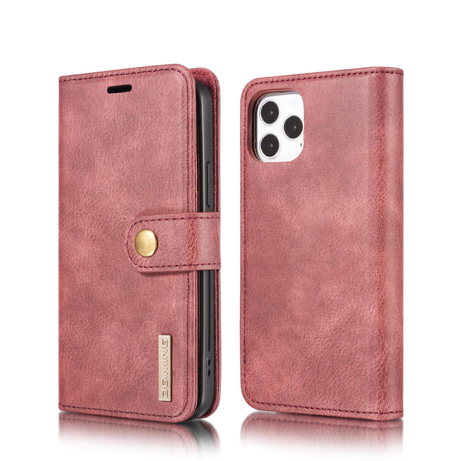 iPhone 12 Pro Max Pungetui med aftageligt cover, Red