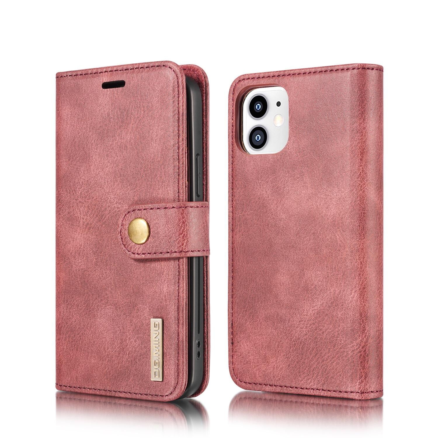 iPhone 12 Mini Pungetui med aftageligt cover, Red