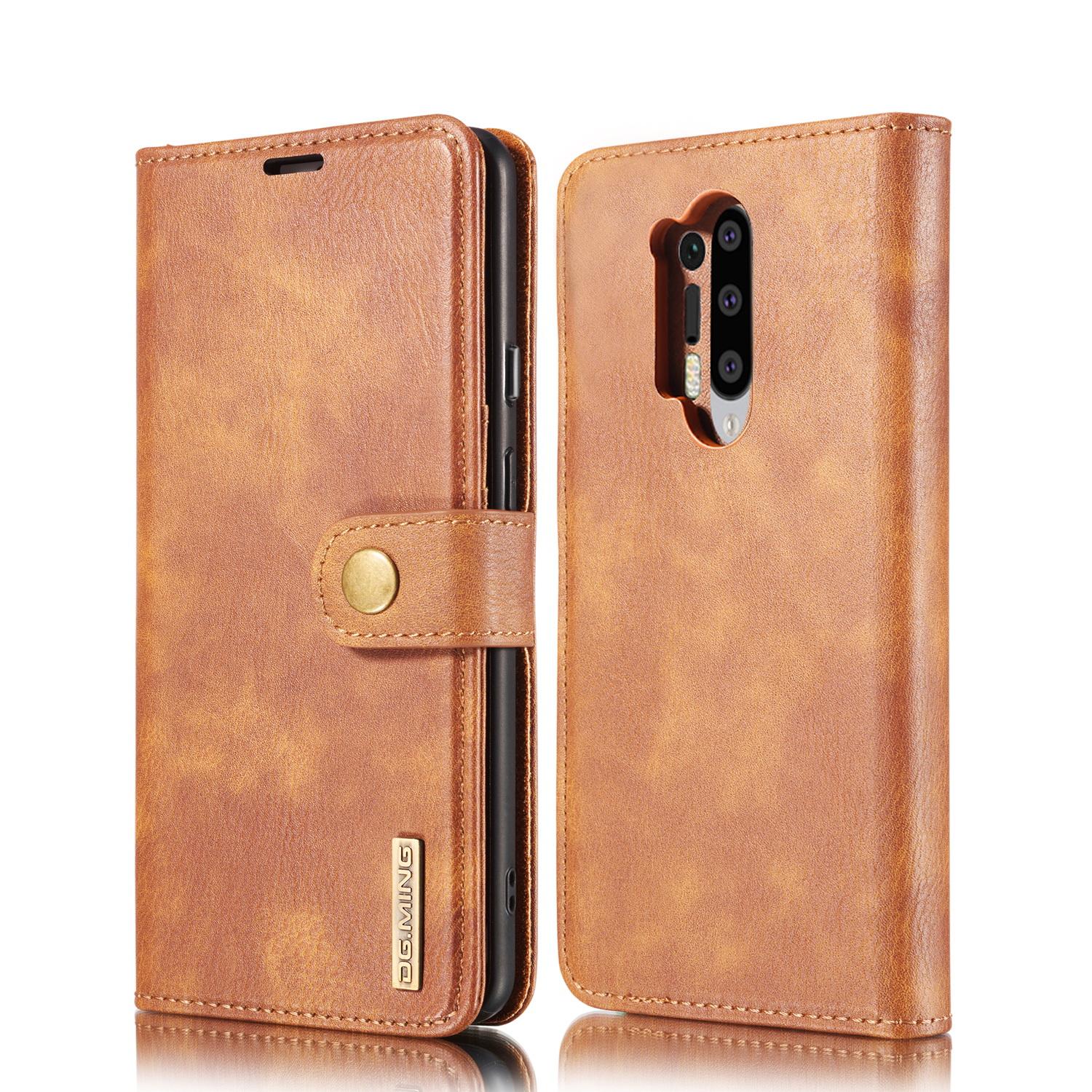  OnePlus 8 Pro Pungetui med aftageligt cover, Cognac