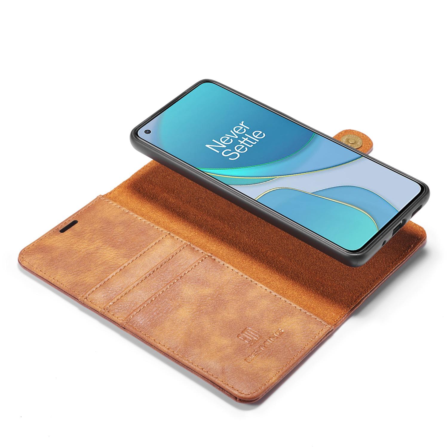  OnePlus 8T Pungetui med aftageligt cover, Cognac