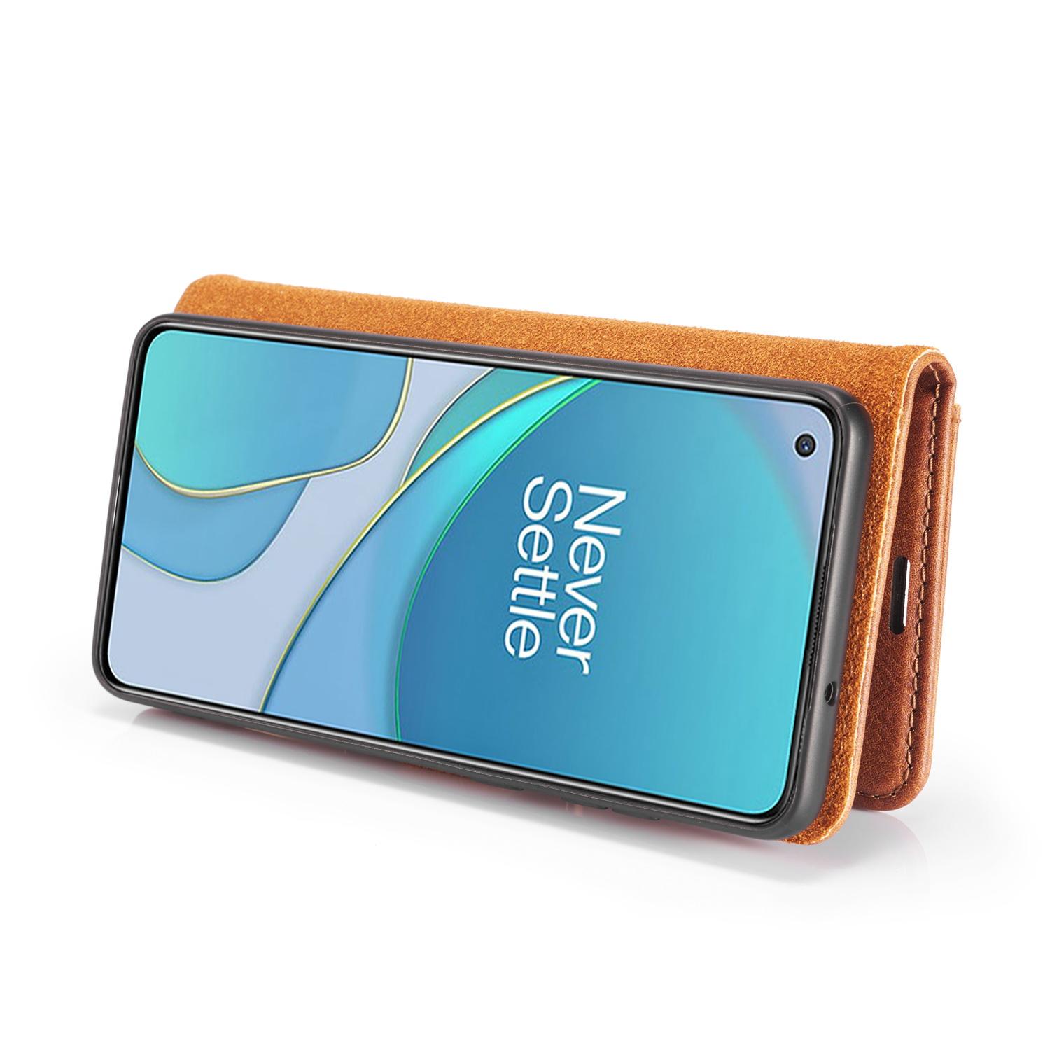  OnePlus 8T Pungetui med aftageligt cover, Cognac
