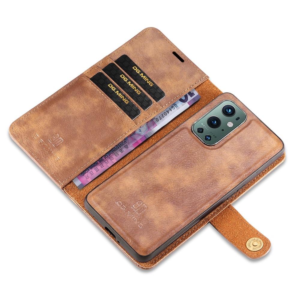  OnePlus 9 Pro Pungetui med aftageligt cover, Cognac