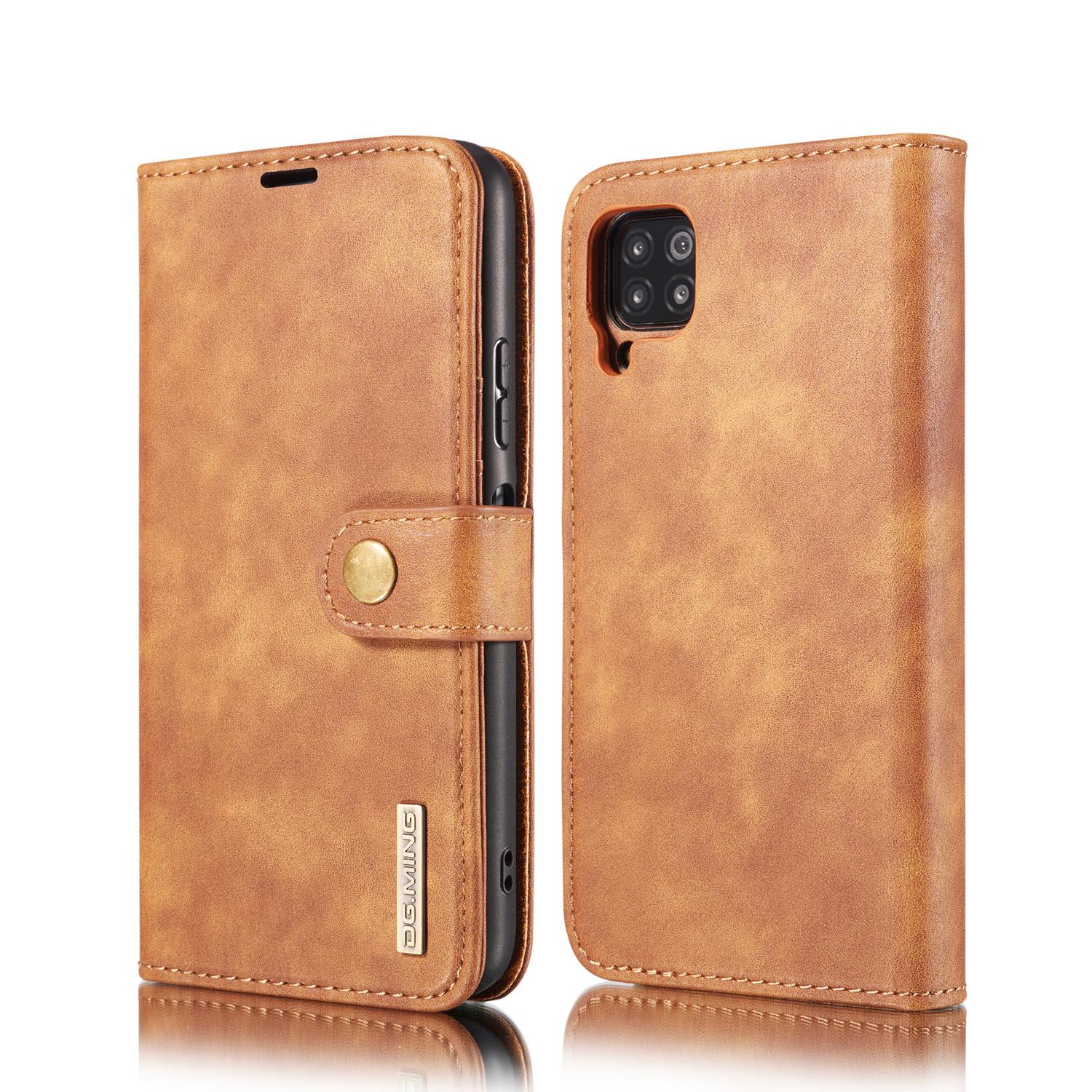 Samsung Galaxy A42 Pungetui med aftageligt cover, Cognac