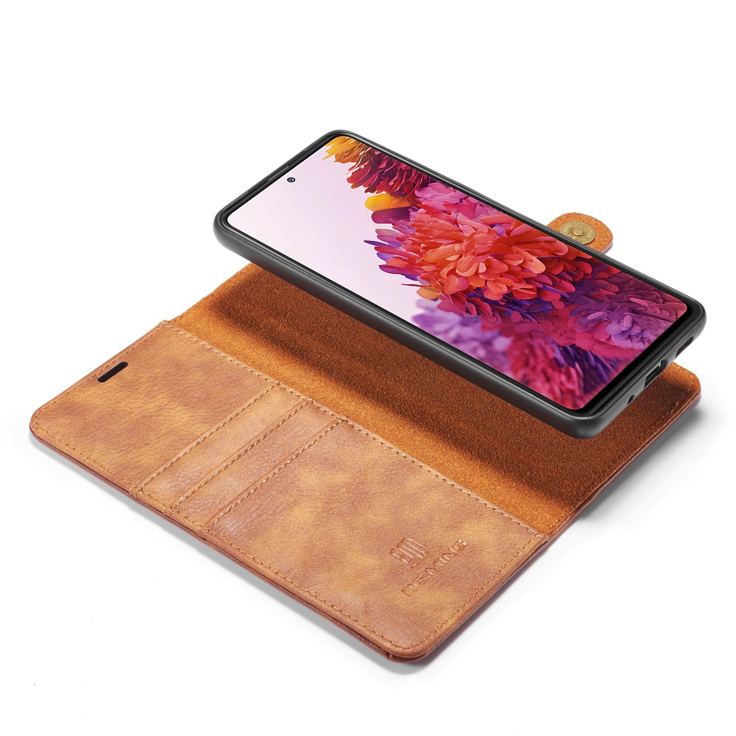Samsung Galaxy S20 FE Pungetui med aftageligt cover, Cognac