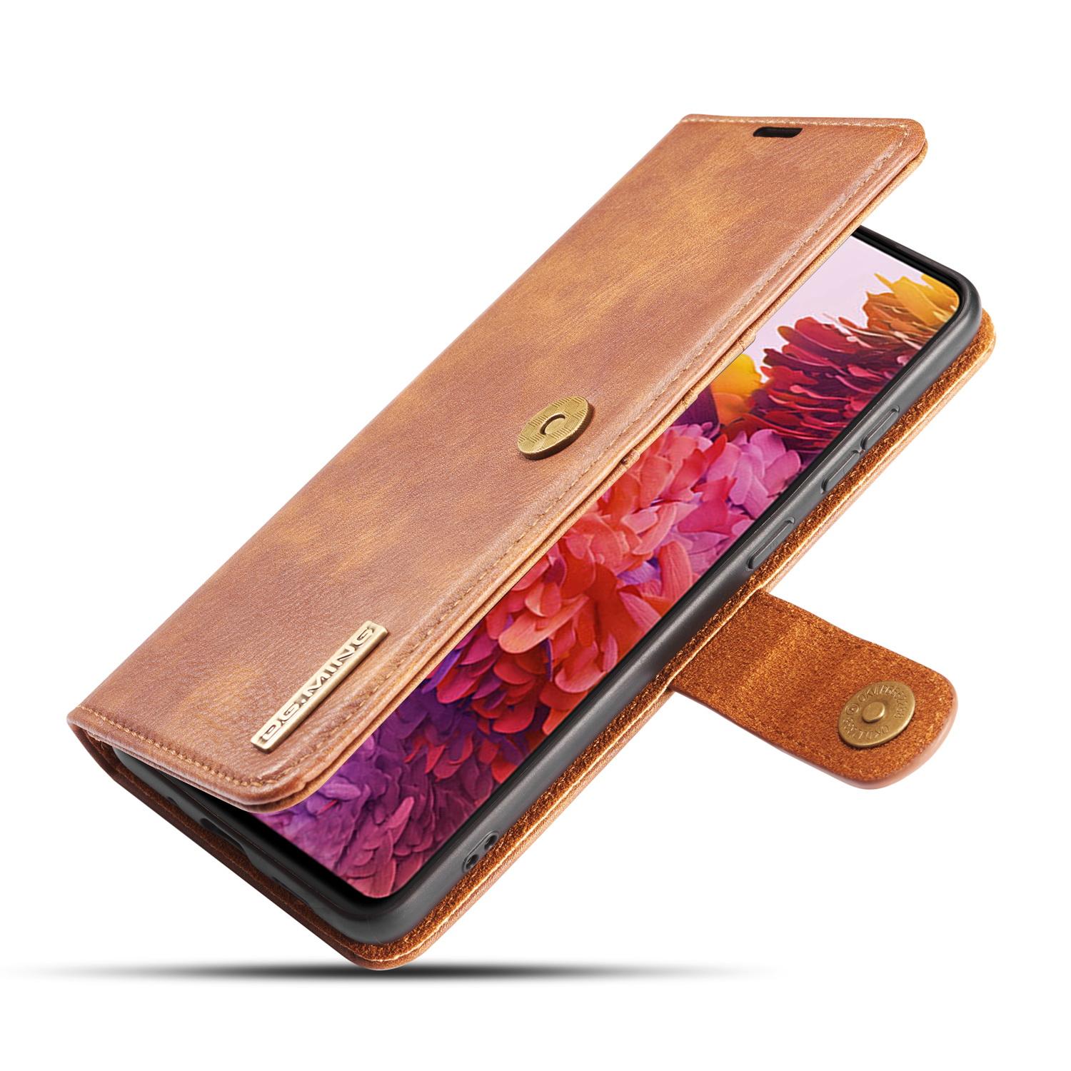 Samsung Galaxy S20 FE Pungetui med aftageligt cover, Cognac