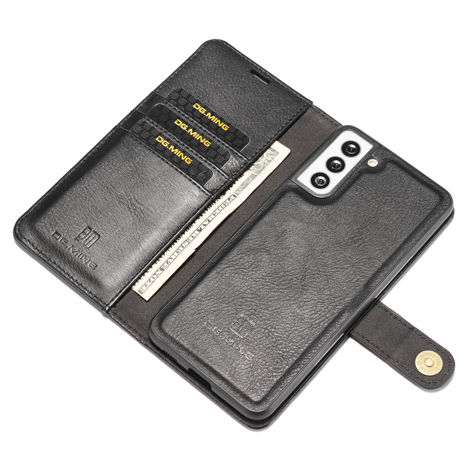 Samsung Galaxy S21 Plus Pungetui med aftageligt cover, Black
