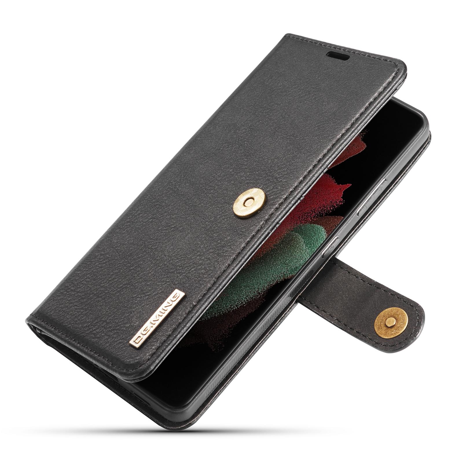 Samsung Galaxy S21 Ultra Pungetui med aftageligt cover, Black