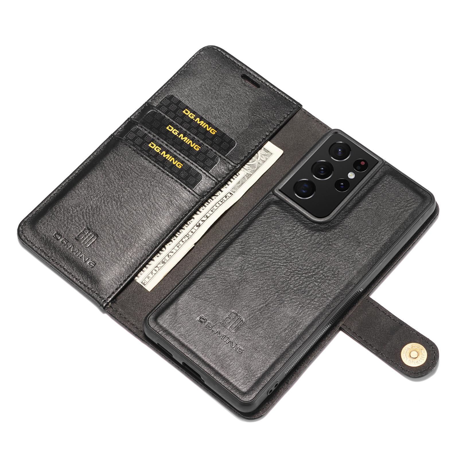Samsung Galaxy S21 Ultra Pungetui med aftageligt cover, Black