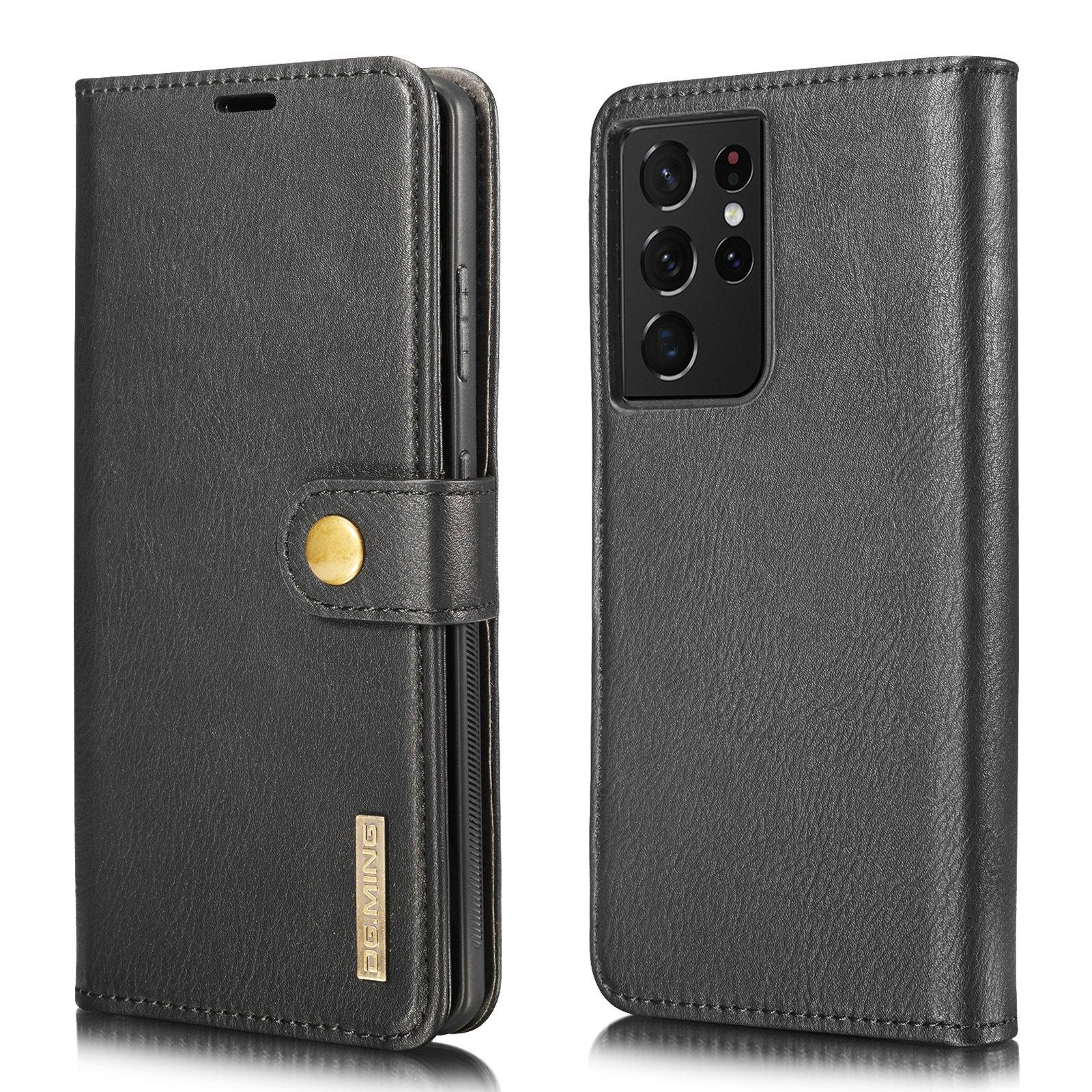 Samsung Galaxy S21 Ultra Pungetui med aftageligt cover, Black