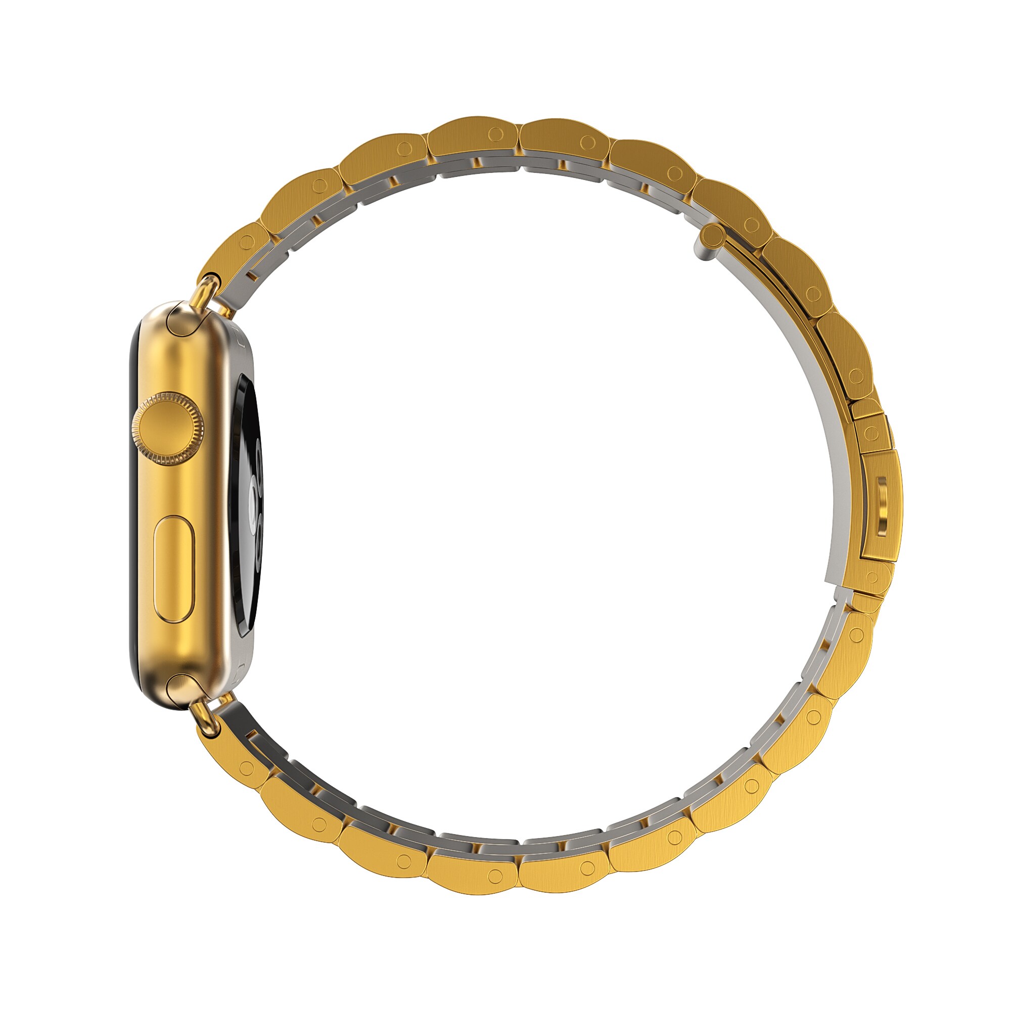 Apple Watch Series 10 46mm Stilrent linkarmbånd i metal, Guld