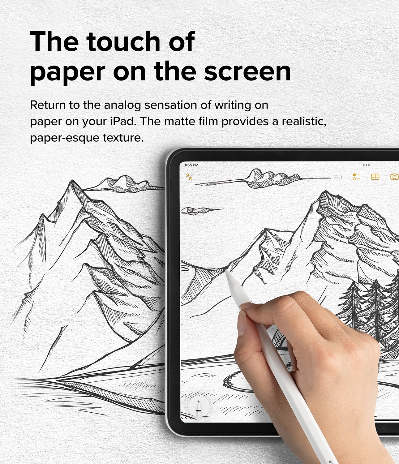Apple iPad Air 11 6th Gen (2024) Hård skærmbeskytter med papirfølelse (2-pak)