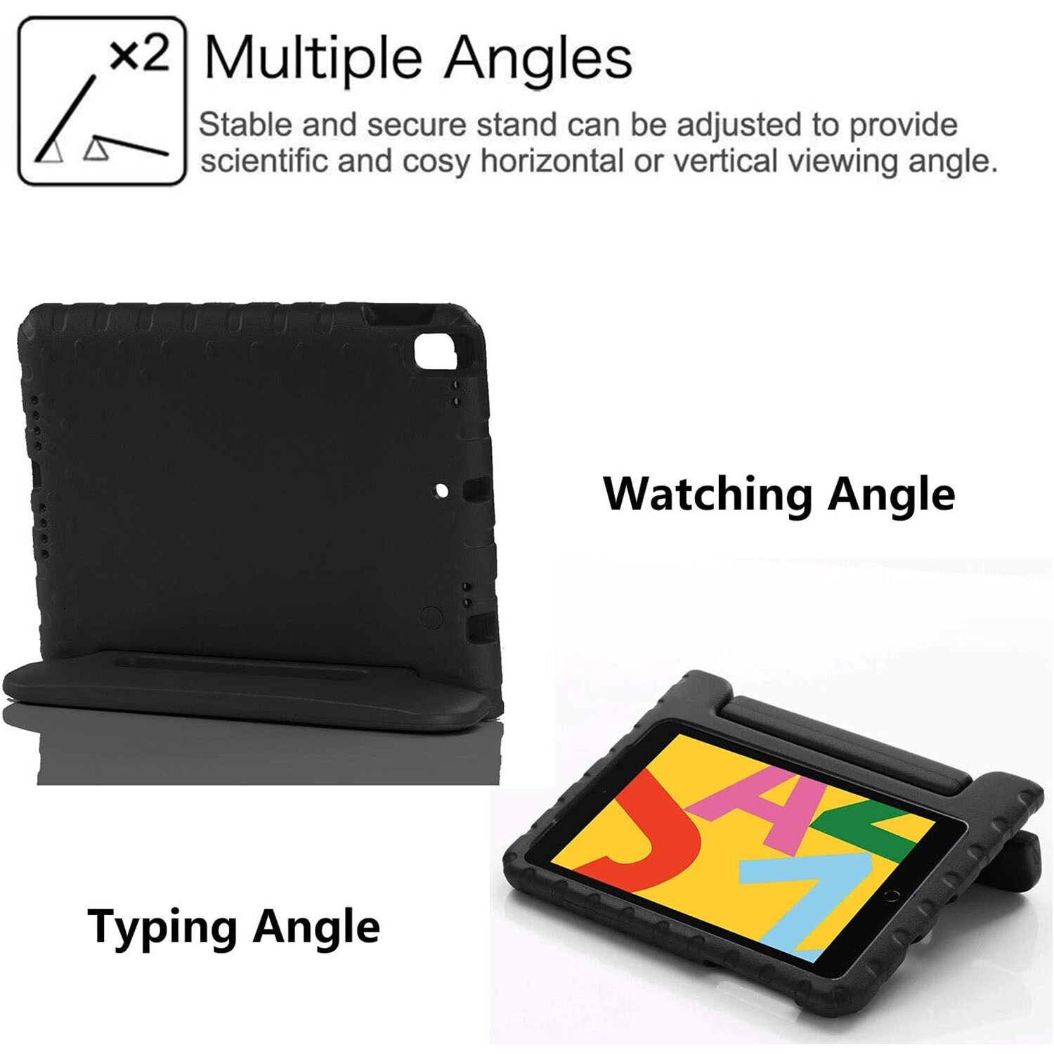 Apple iPad 10.2 9th Gen (2021) Stødsikkert cover/etui - Perfekt til børn, Sort