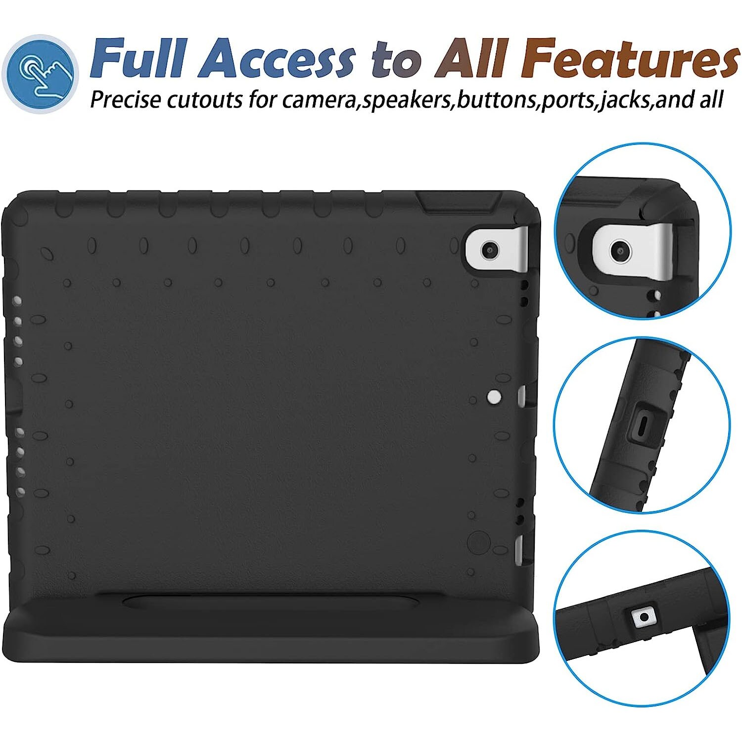 Apple iPad 10.2 9th Gen (2021) Stødsikkert cover/etui - Perfekt til børn, Sort