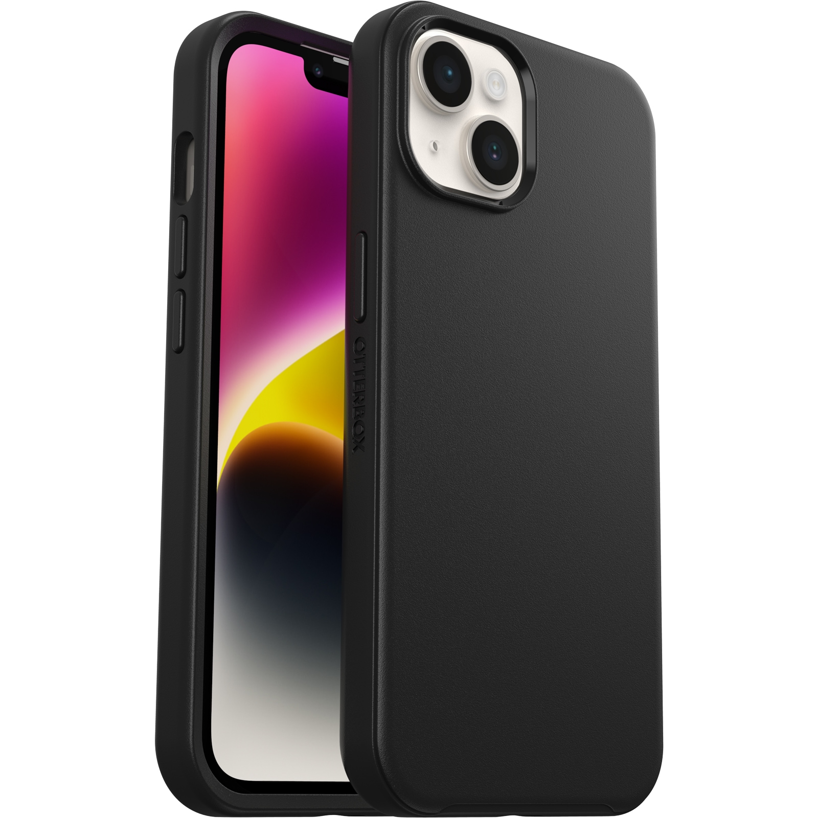 iPhone 14 Stødsikkert cover Symmetry, Sort