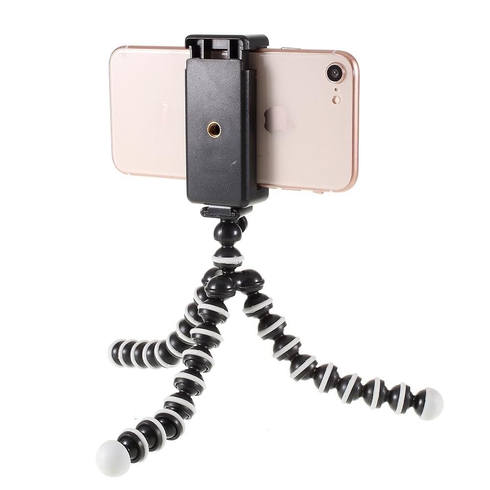Mobilstativ tripod med bøjelige ben, Sort