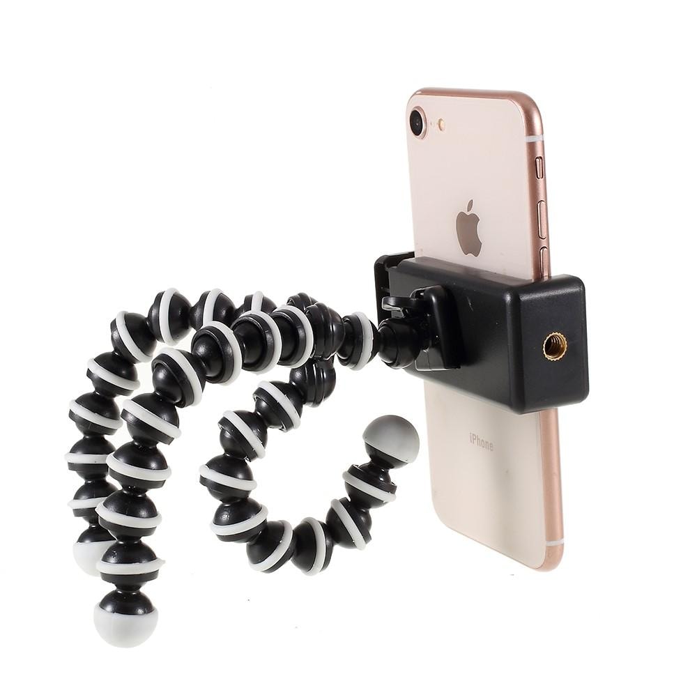 Mobilstativ tripod med bøjelige ben, Sort