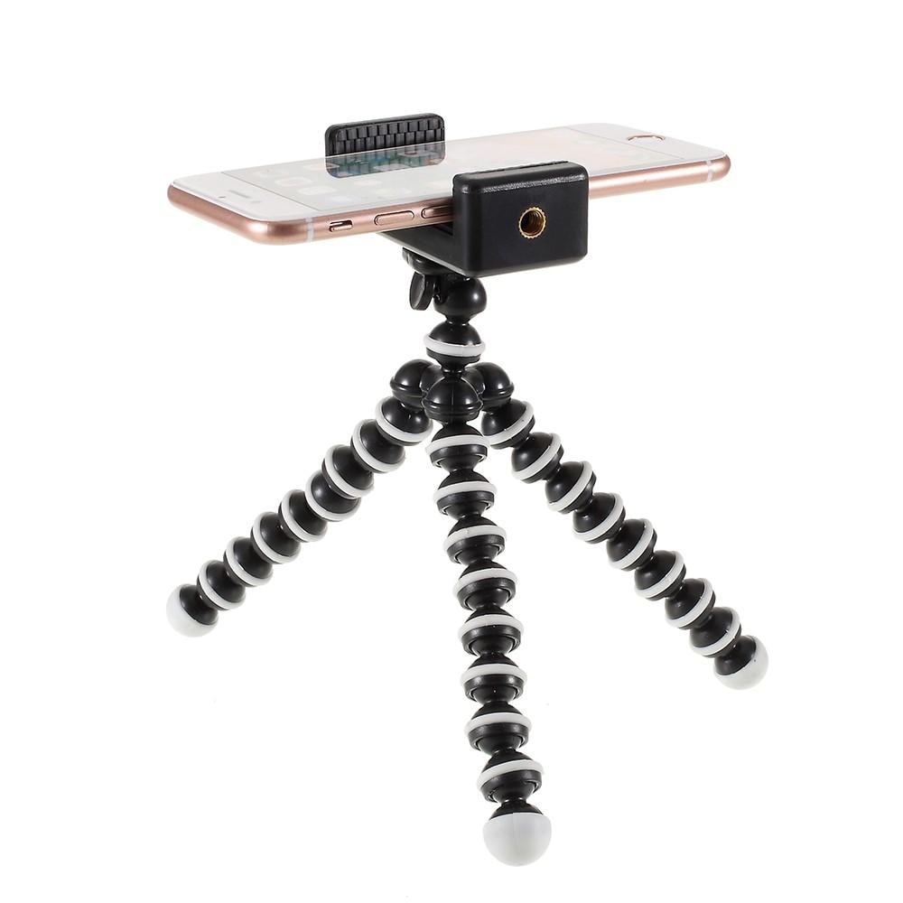 Mobilstativ tripod med bøjelige ben, Sort