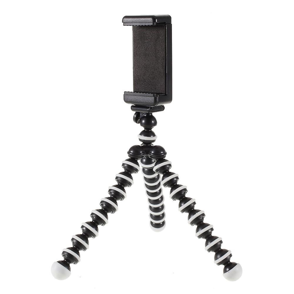 Mobilstativ tripod med bøjelige ben, Sort
