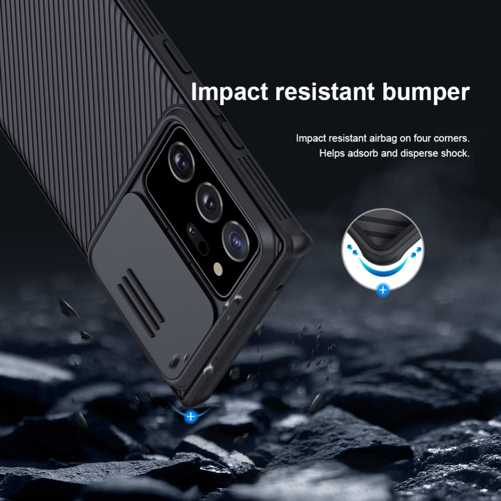 Samsung Galaxy Note 20 Ultra Cover med kamerabeskyttelse - CamShield, Sort