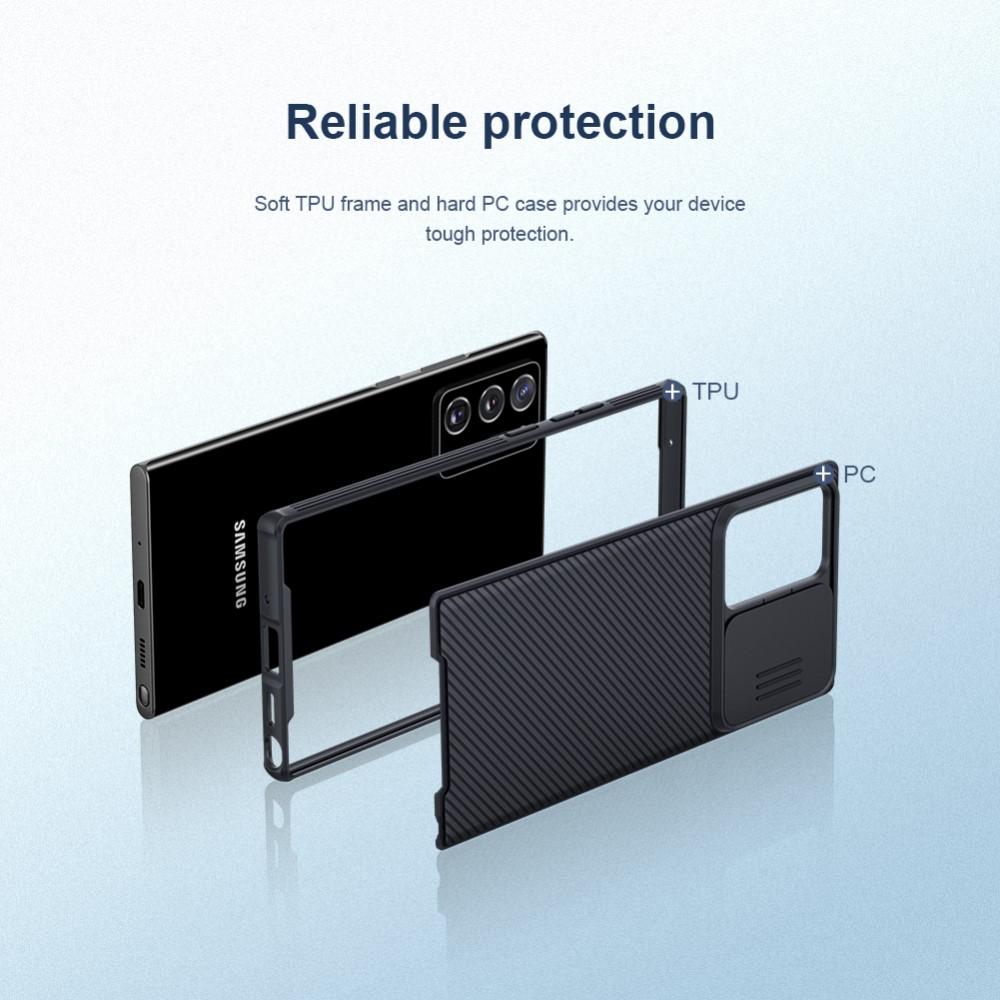 Samsung Galaxy Note 20 Ultra Cover med kamerabeskyttelse - CamShield, Sort