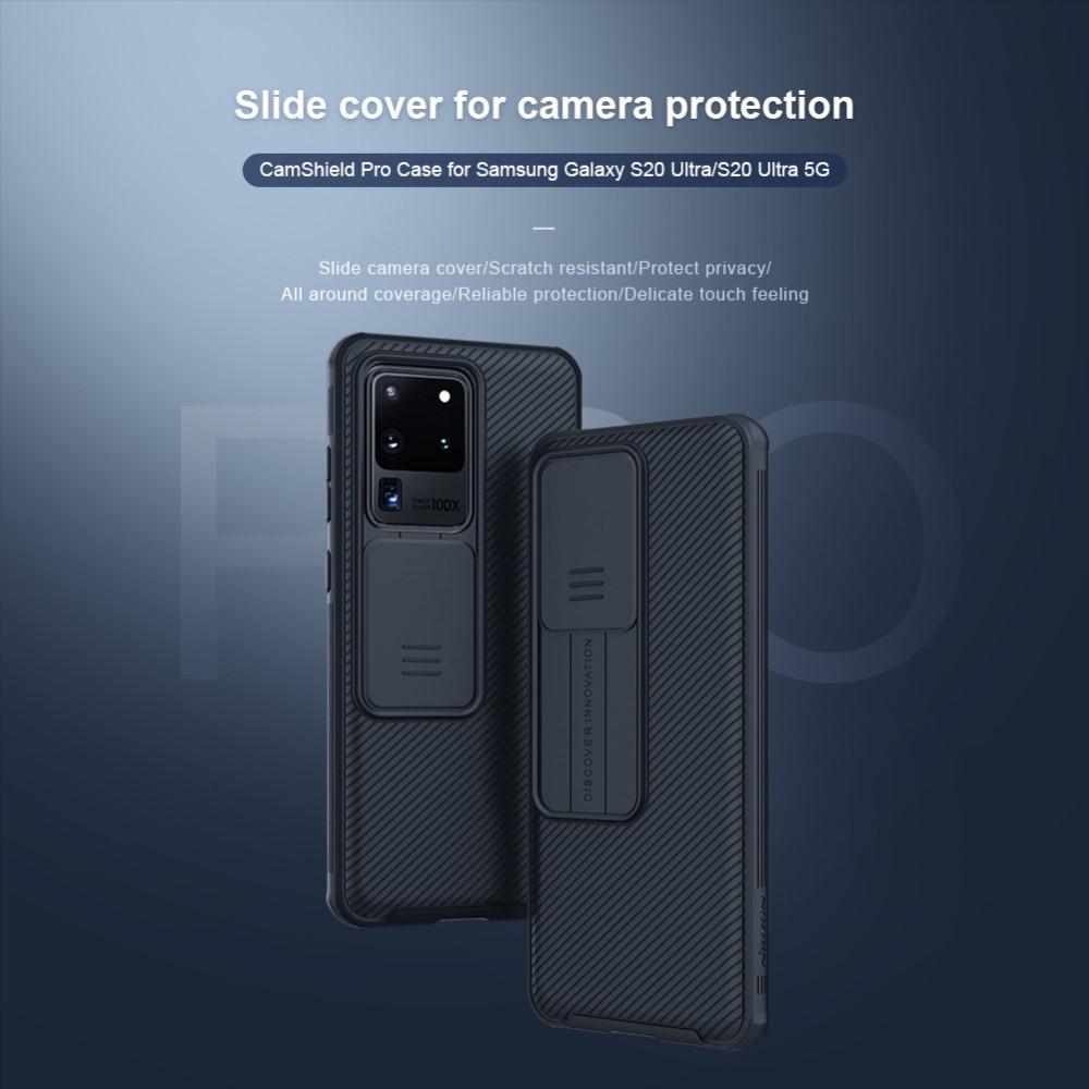 Samsung Galaxy S20 Ultra Cover med kamerabeskyttelse - CamShield, Sort